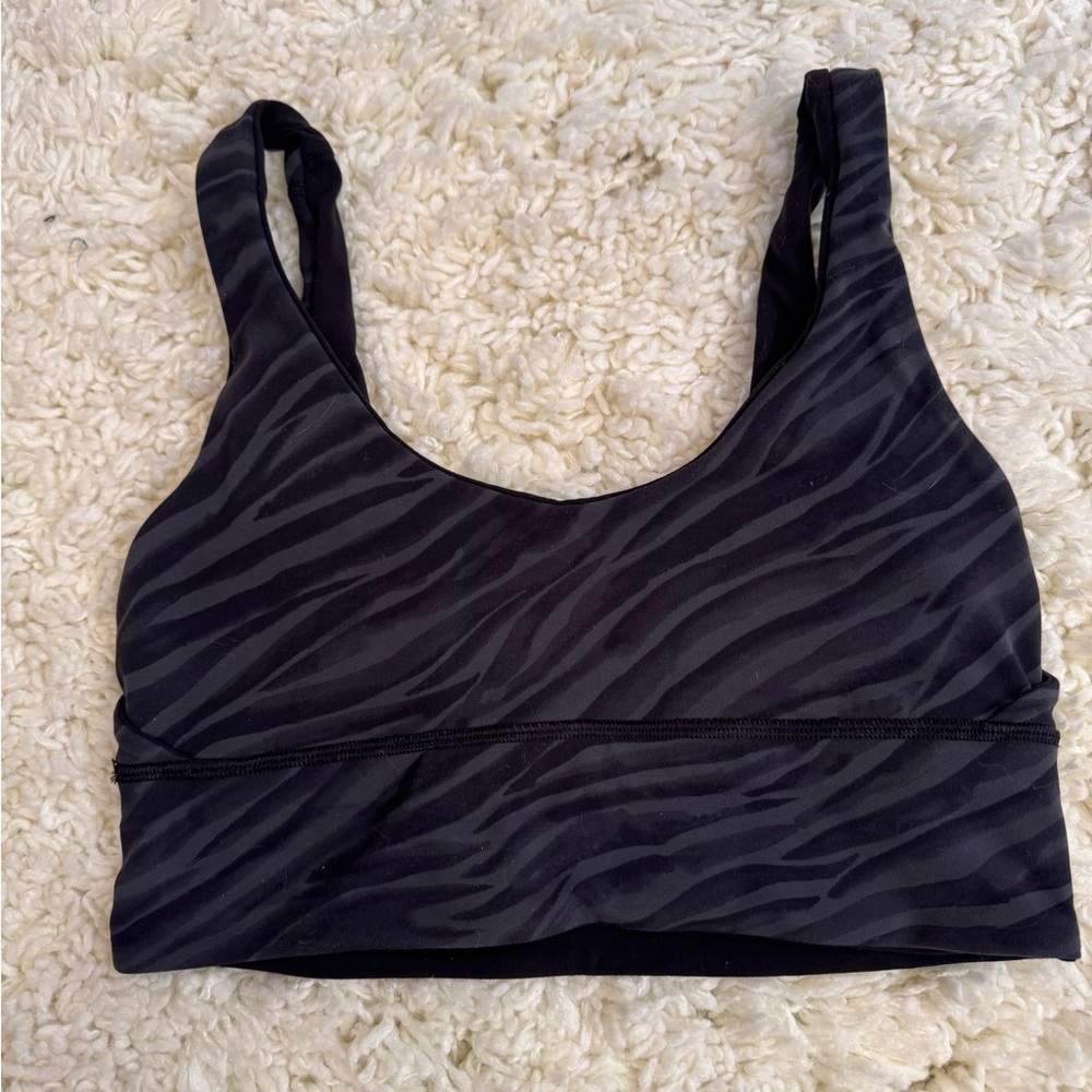 Lululemon Align reversible Black Sports Bra with Diagonal Ruching